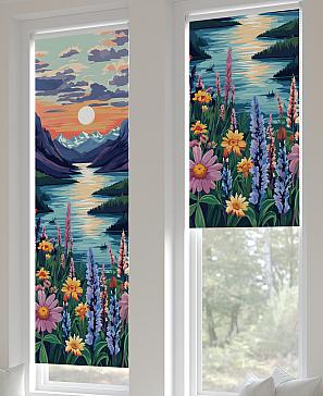 Рулонная штора «Ланетрикс - 473 - ширина 52 см» | фото 3