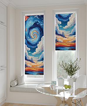 Рулонная штора «Ланетрикс - 474 - ширина 52 см» | фото 2