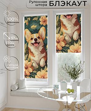 Рулонная штора «Лирстик - 467 - ширина 57 см» | фото