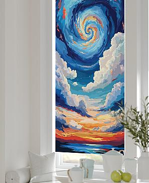 Рулонная штора «Лирстик - 474 - ширина 57 см»