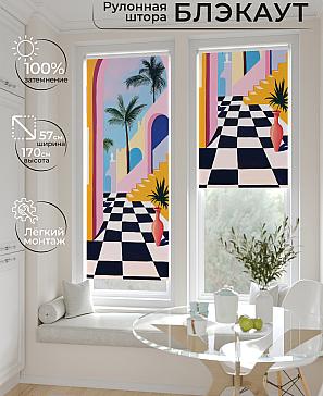 Рулонная штора «Лирстик - 482 - ширина 57 см» | фото