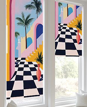 Рулонная штора «Лирстик - 482 - ширина 57 см»