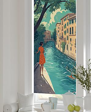 Рулонная штора «Лирстик - 516 - ширина 57 см»