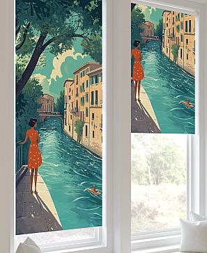 Рулонная штора «Лирстик - 516 - ширина 57 см»