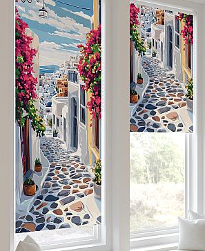 Рулонная штора «Лертонт - 455 - ширина 62 см»