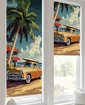 Рулонная штора «Лертонт - 494 - ширина 62 см»