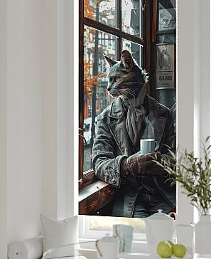 Рулонная штора «Лертонт - 519 - ширина 62 см»