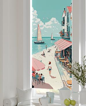 Рулонная штора «Лертонт - 525 - ширина 62 см»