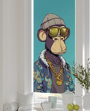 Рулонная штора «Лертонт - 532 - ширина 62 см»