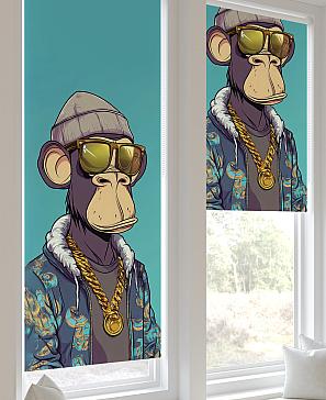 Рулонная штора «Лертонт - 532 - ширина 62 см»