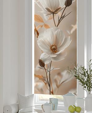 Рулонная штора «Лертонт - 542 - ширина 62 см»