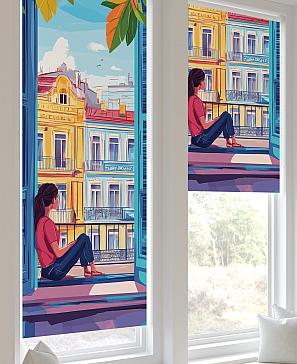 Рулонная штора «Рилварт - 466 - ширина 68 см»