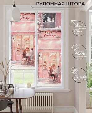 Рулонная штора «Ранфрик - 465  - ширина 47 см» | фото