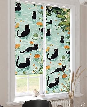 Рулонная штора «Ранфрик - 468 - ширина 47 см»