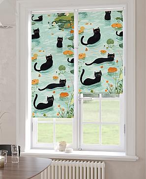 Рулонная штора «Ранфрик - 468 - ширина 47 см»