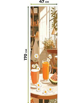 Рулонная штора «Ранфрик - 474 - ширина 47 см»