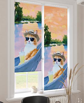 Рулонная штора «Ранфрик - 482 - ширина 47 см»