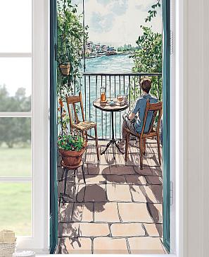 Рулонная штора «Ранфрик - 486  - ширина 47 см» | фото 3