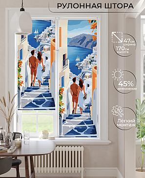 Рулонная штора «Ранфрик - 494  - ширина 47 см» | фото