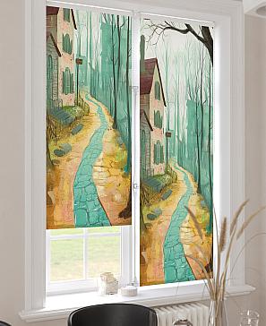 Рулонная штора «Ранфрик - 525 - ширина 47 см»