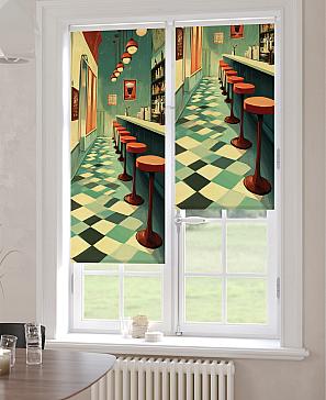 Рулонная штора «Лимкис - 454 - ширина 52 см»