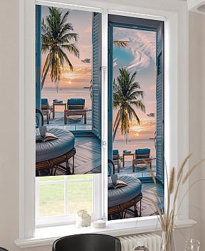 Рулонная штора «Лимкис - 467 - ширина 52 см»