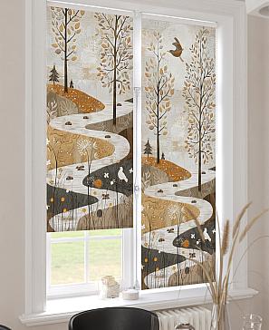 Рулонная штора «Лимкис - 501 - ширина 52 см»