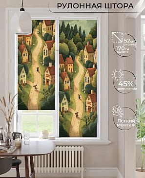 Рулонная штора «Лимкис - 506 - ширина 52 см» | фото