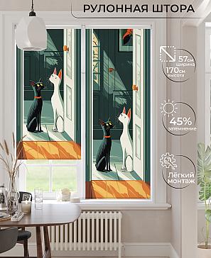 Рулонная штора «Ронлирт - 458 - ширина 57 см» | фото