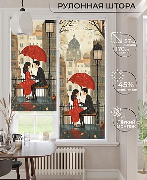 Рулонная штора «Ронлирт - 503 - ширина 57 см» | фото
