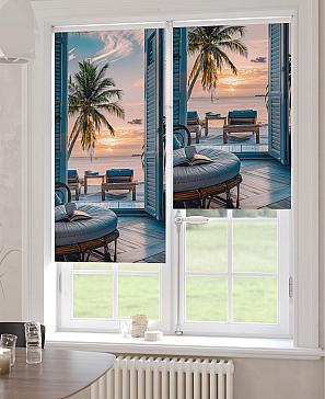 Рулонная штора «Клартис - 467 - ширина 62 см»