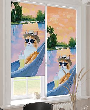 Рулонная штора «Клартис - 482 - ширина 62 см»