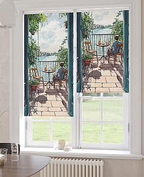 Рулонная штора «Клартис - 486 - ширина 62 см»