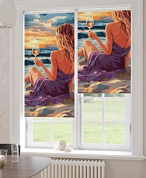 Рулонная штора «Клартис - 517 - ширина 62 см»