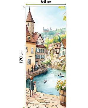 Рулонная штора «Лирикас - 481 - ширина 68 см»