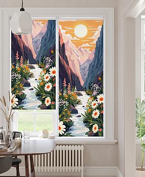 Рулонная штора «Лирикас - 484 - ширина 68 см» | фото 2