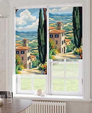 Рулонная штора «Лирикас - 489 - ширина 68 см»