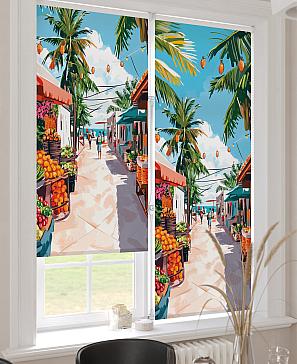 Рулонная штора «Лирикас - 495 - ширина 68 см»