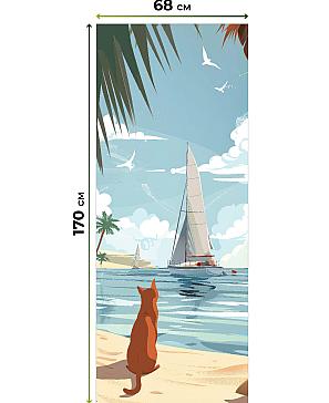 Рулонная штора «Лирикас - 499 - ширина 68 см»