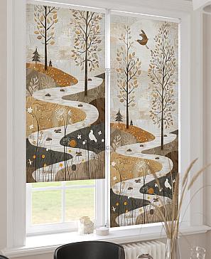 Рулонная штора «Лирикас - 501 - ширина 68 см»