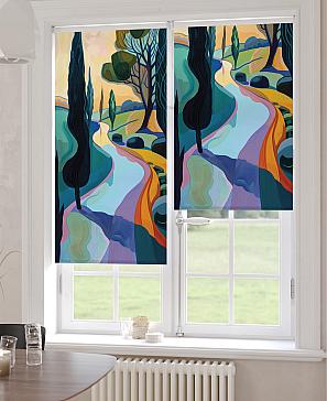 Рулонная штора «Лирикас - 522 - ширина 68 см»