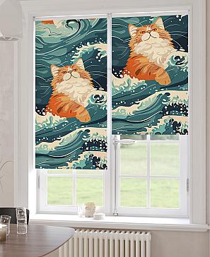 Рулонная штора «Лирикас - 527 - ширина 68 см»