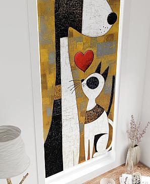 Рулонная штора «Федера - 566 - ширина 62 см»