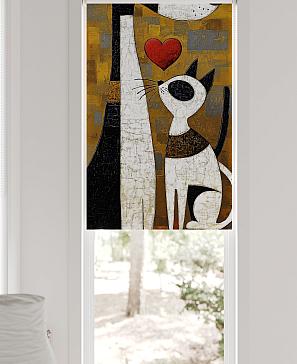 Рулонная штора «Федера - 566 - ширина 62 см»