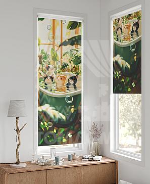 Рулонная штора «Федера - 669 - ширина 62 см» | фото 2