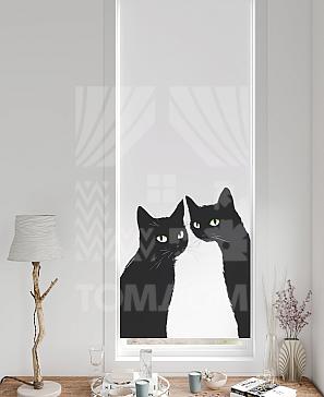 Рулонная штора «Федера - 683 - ширина 62 см» | фото 3