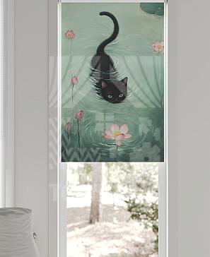 Рулонная штора «Федера - 687 - ширина 62 см»