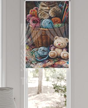 Рулонная штора «Федера - 737 - ширина 62 см»