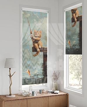 Рулонная штора «Федера - 739 - ширина 62 см» | фото 2