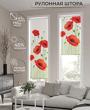 Рулонная штора «Теринт - 25 - ширина 47 см» | фото